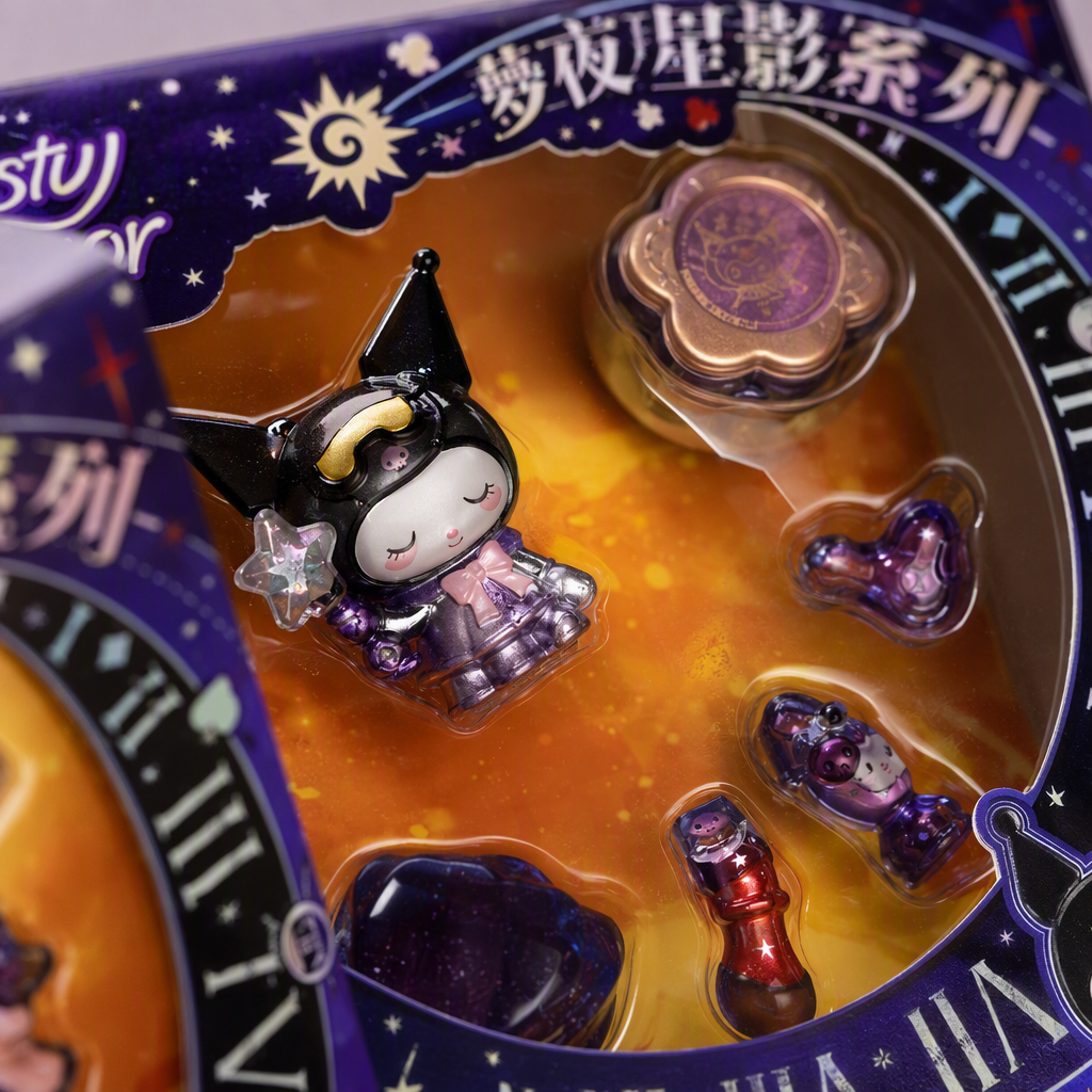 Purple magic-themed doll set, children's puppet toys, fun DIY handicrafts, creative gifts, collection decorations Application Scenario