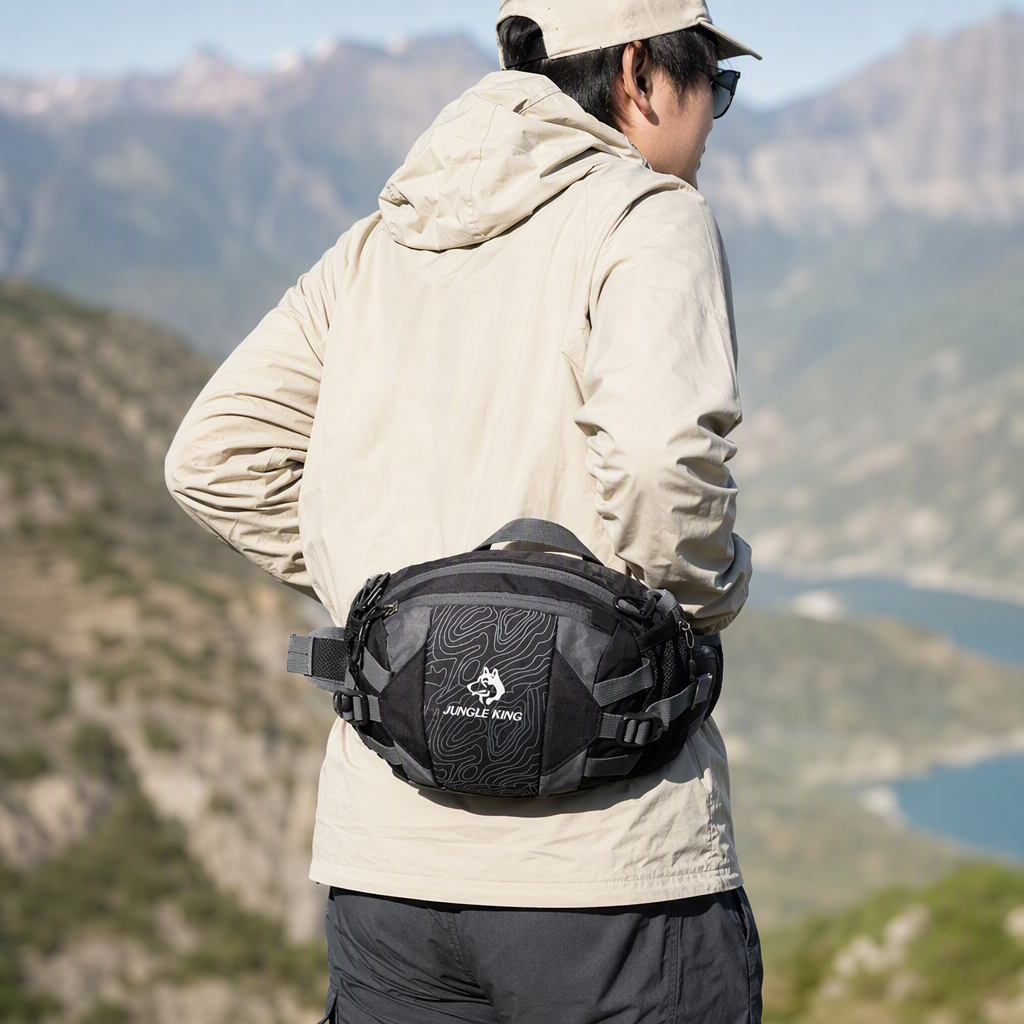 JUNGLE KING Men's single-shoulder crossbody bag, small waist bag, warm, casual and multi-functional men's waist bag, trendy and versatile bag details Picture