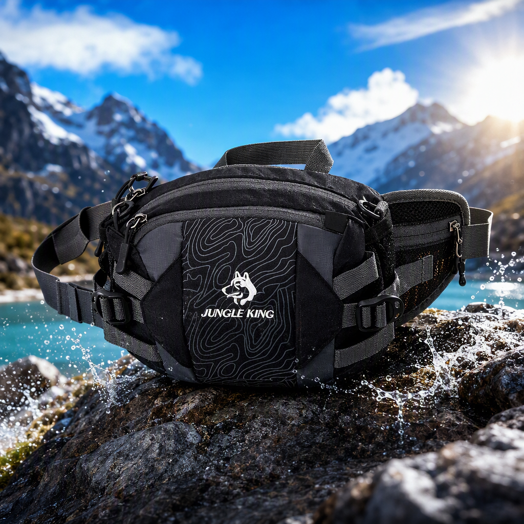 JUNGLE KING Men's single-shoulder crossbody bag, small waist bag, warm, casual and multi-functional men's waist bag, trendy and versatile bag Specification image