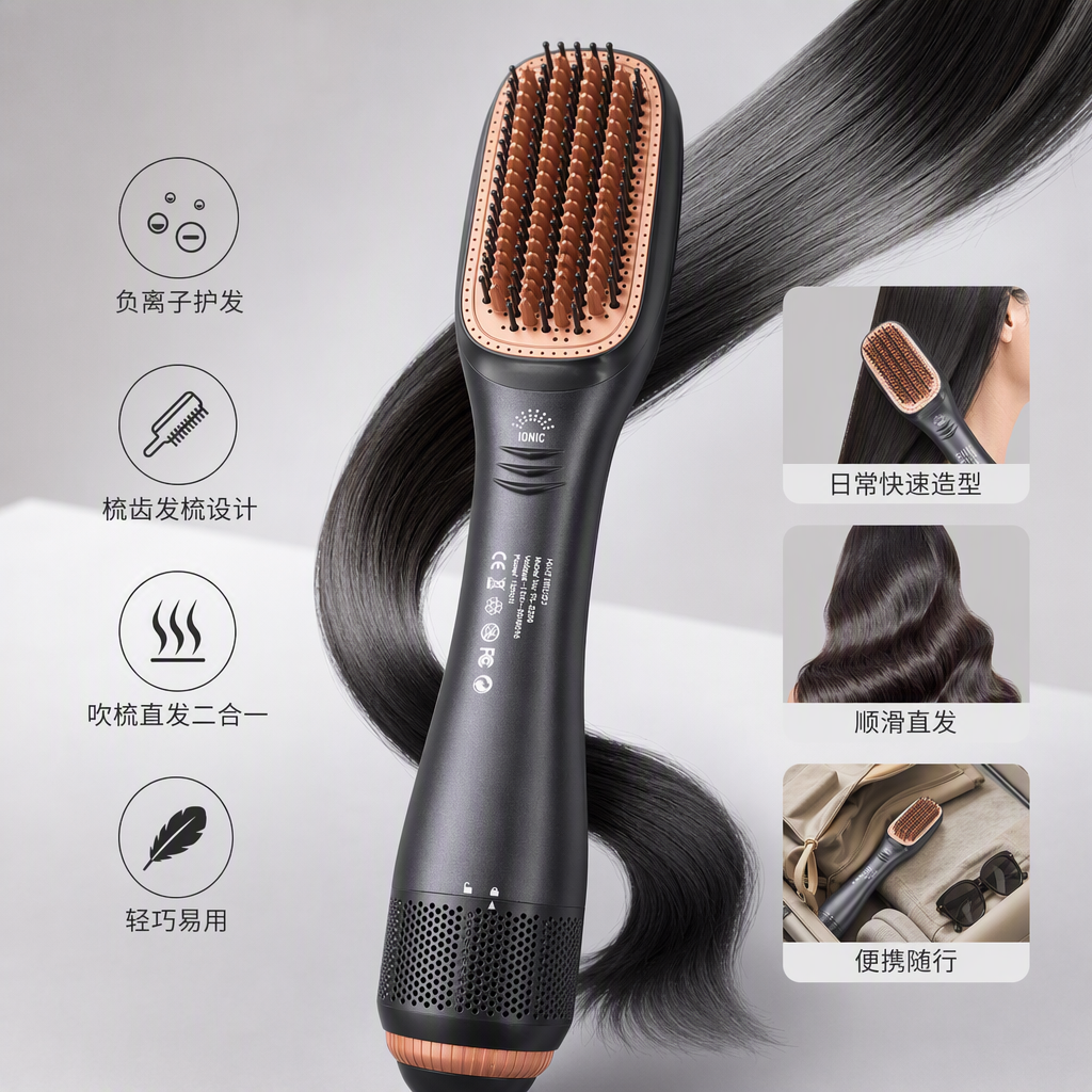 A multi-functional negative ion fast-drying hair dryer, portable and silent home hair care wonder, with strong power and powerful wind force