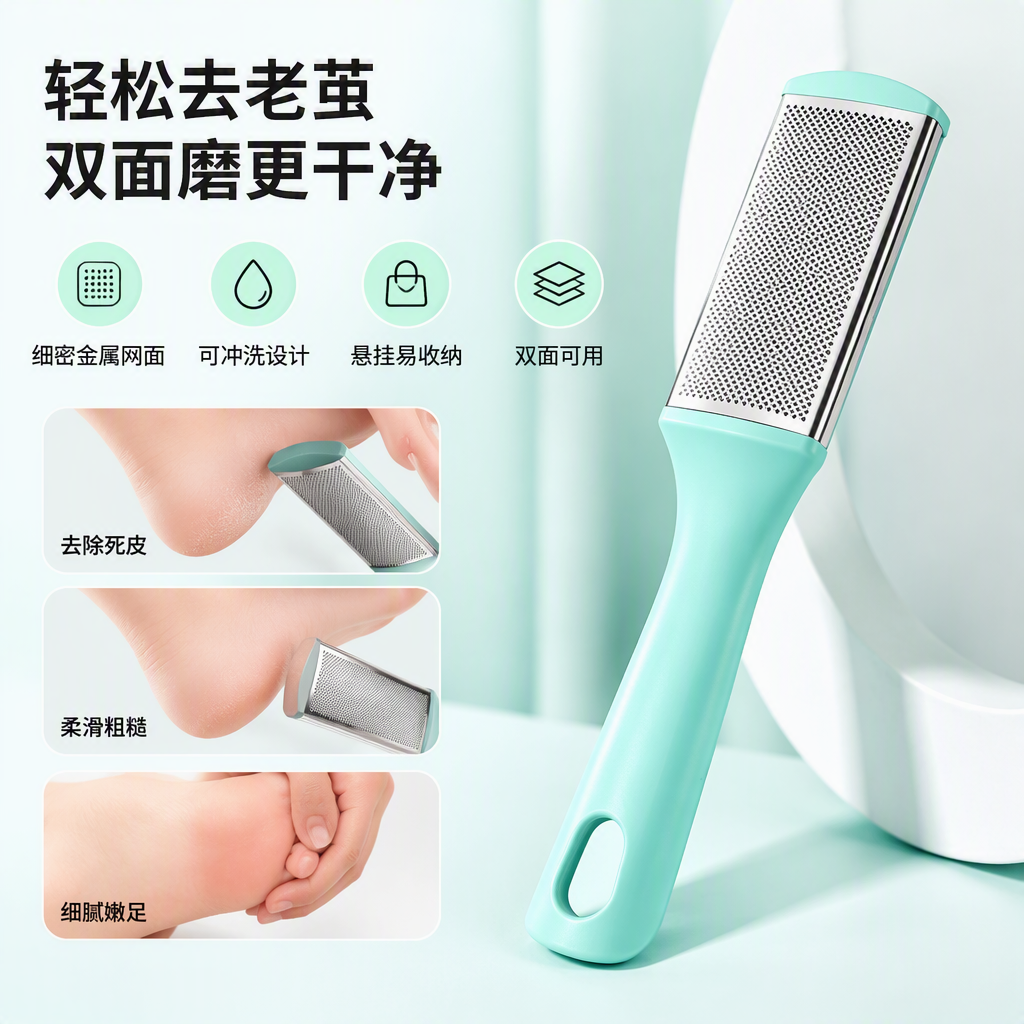 Color foot grinder foot exfoliante pedicure artifact antideslizante portátil herramientas de cuidado en el hogar