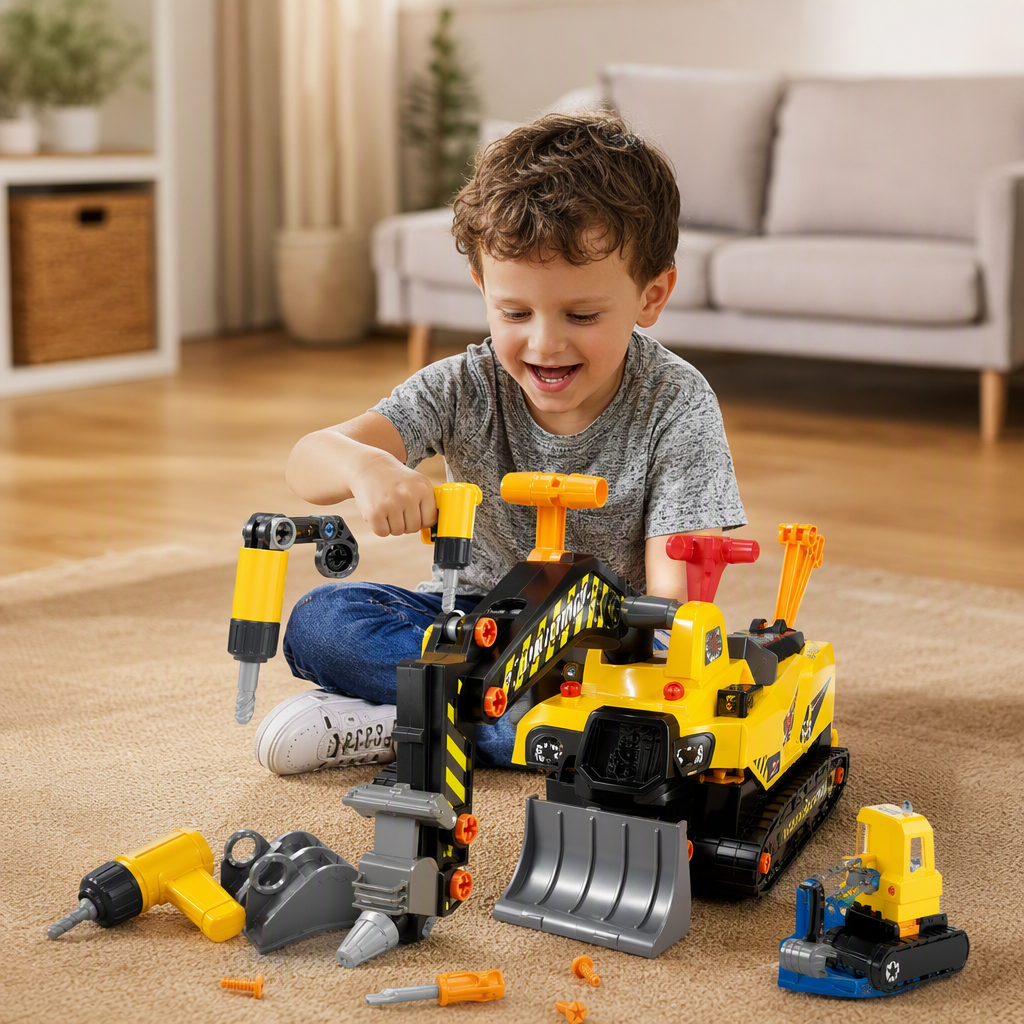 Little ActressDIY Disassembly and assembly engineering vehicle Item Picture