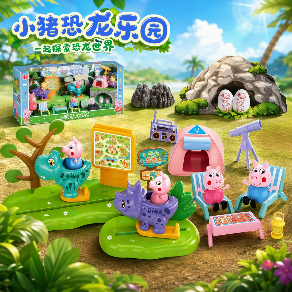 Colorful dinosaur land toy set niños puzzle ensamblado bloques de construcción modelo animal idea regalo de educación temprana Specification image