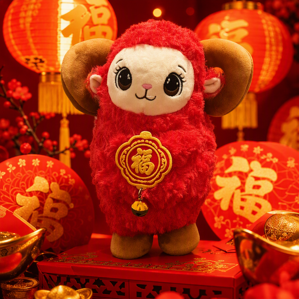 Cute plush dolls, soft and adorable fun plush toys, New Year festival gifts, home decorations Specification image