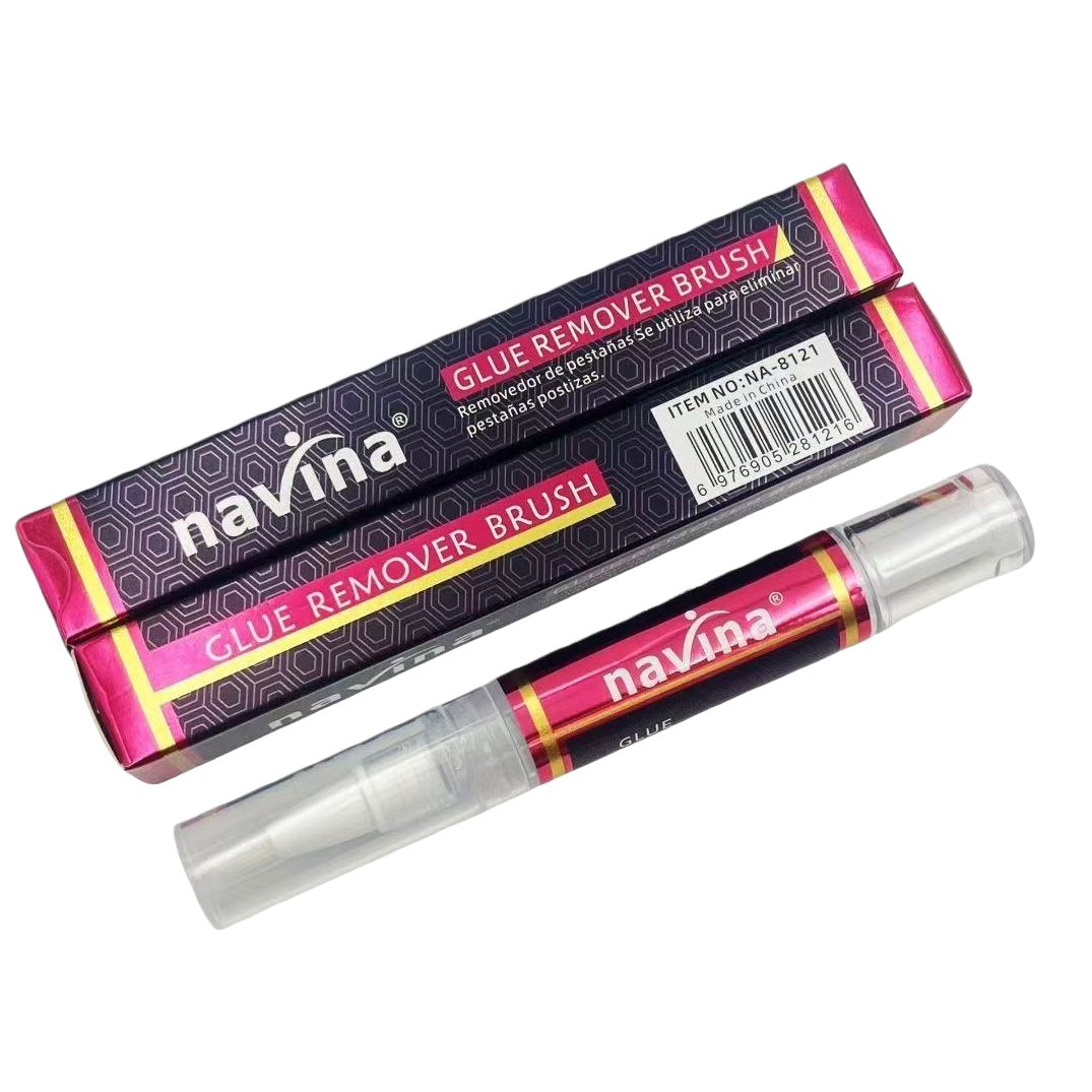 navina pincel removidor de pegamento caja negra herramienta de limpieza de pegamento tubular transparente durable práctico aplicable multi-escena Item Picture