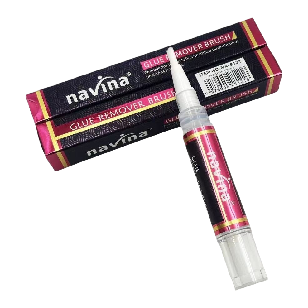 Professional nail removal glue brush, black packaging box, transparent gel brush head, nail cleaning tool Item Picture