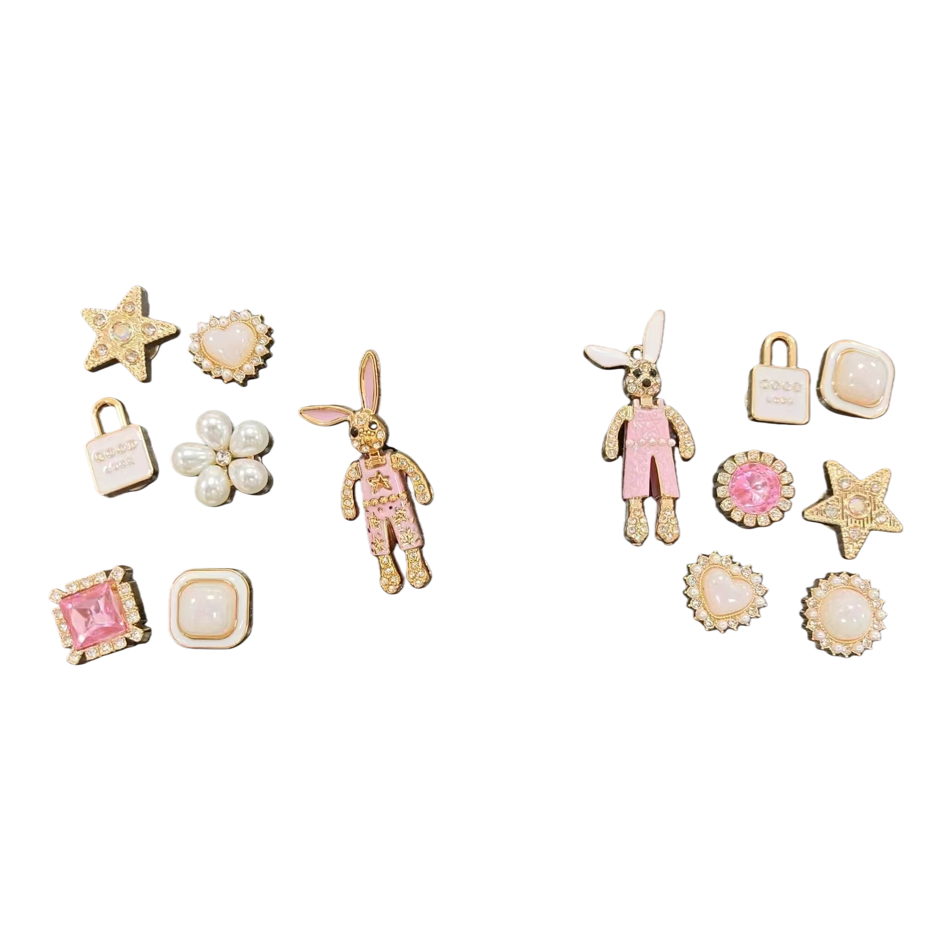 Fashionable pink-themed accessories are sweet, cute and versatile. They are essential trendy accessories for elegant girls Item Picture