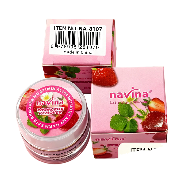 The strawberry-scented pink makeup remover cream gently cleanses and deeply nourishes, making it suitable for facial makeup removal care Item Picture