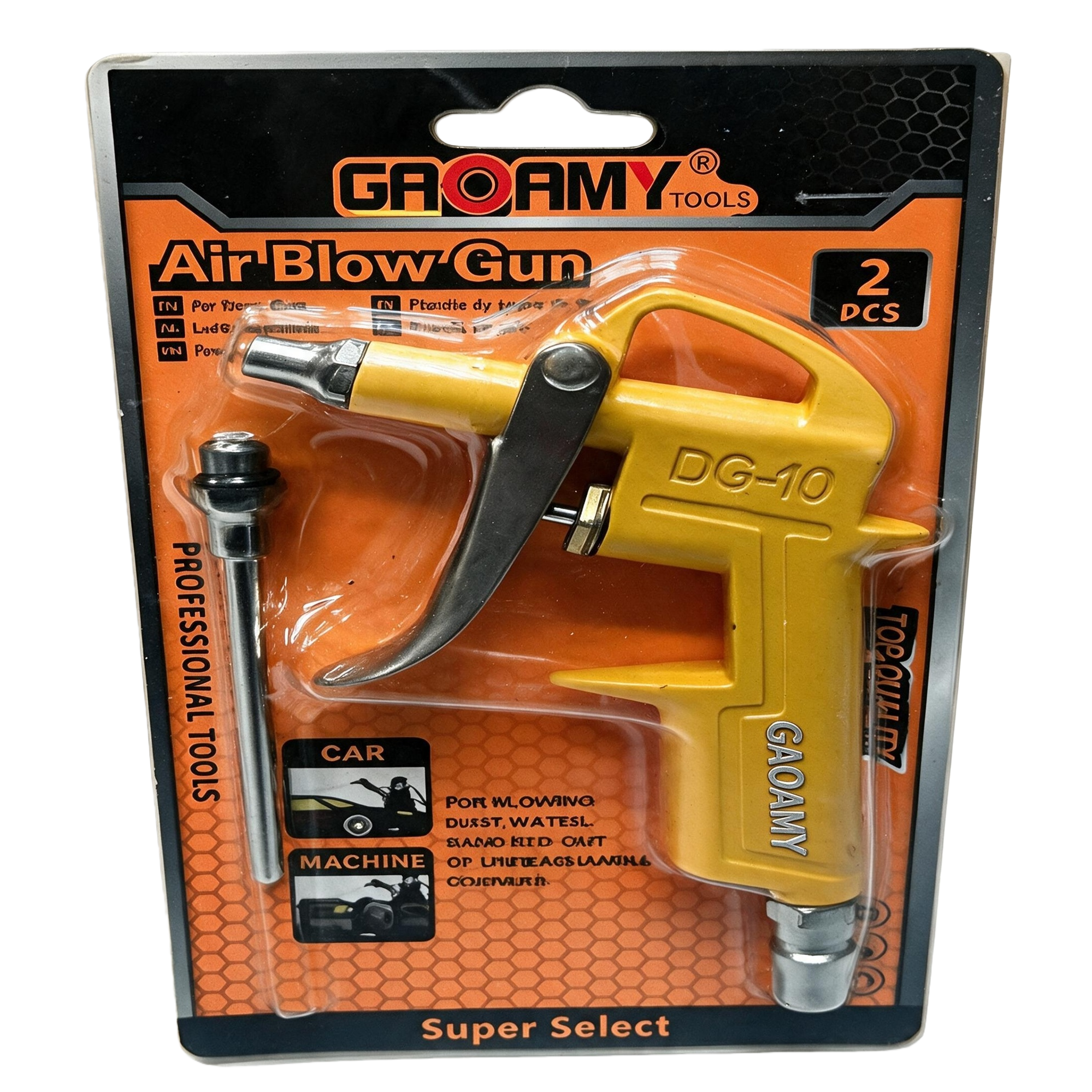 Pistola de soplado de polvo neumática multifuncional herramientas de hardware industrial limpieza eficiente pistola de pulverización de aire accesorios de reparación Specification image
