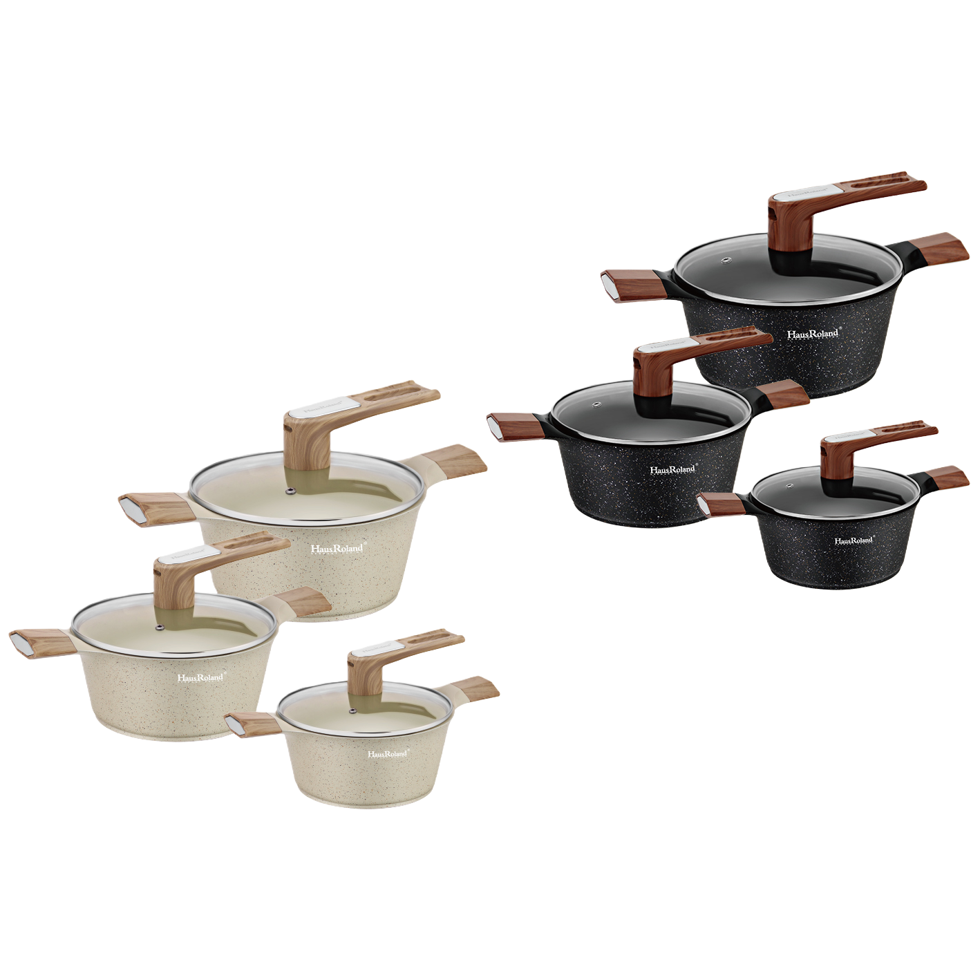 Multi-functional kitchen cookware set, home soup and stir-frying pot set, durable and practical kitchenware gift box HR105-1 details Picture