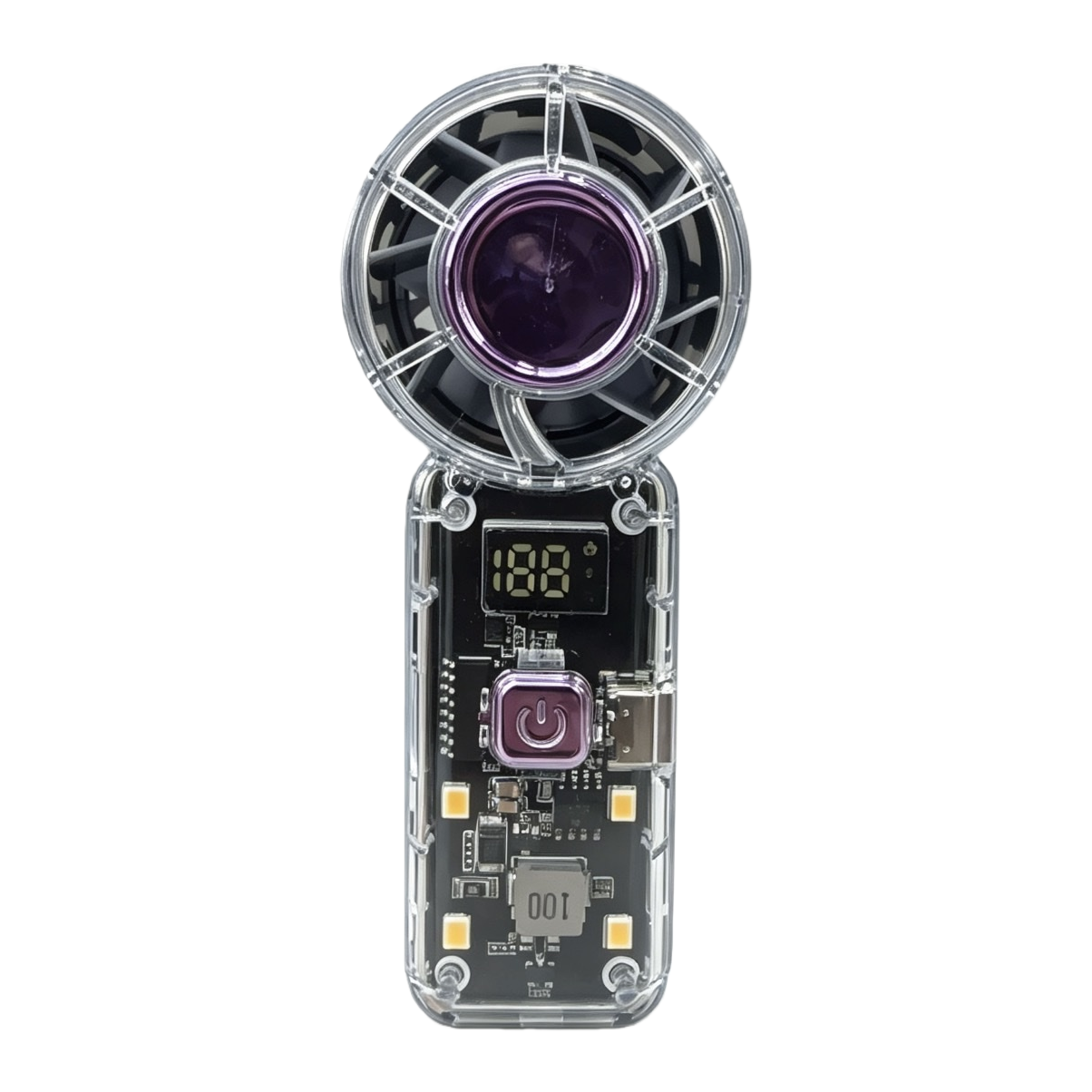 199-speed mini handheld fan, usb charging, strong wind force, portable pocket small fan, violent high-speed small wind cannon Item Picture