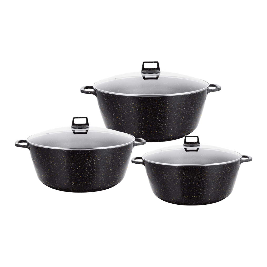Multi-functional kitchen cookware set, household soup and stir-frying pot set, heat-resistant, durable and practical kitchenware HR140-3 Application Scenario