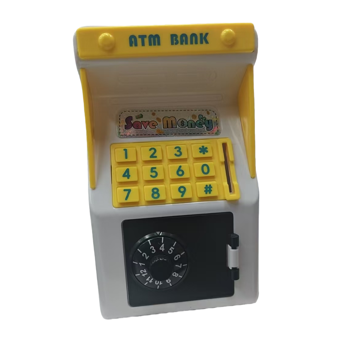 Children's simulated password piggy bank, fun financial management piggy bank, coin and banknote storage, safe, gift, toy Specification image