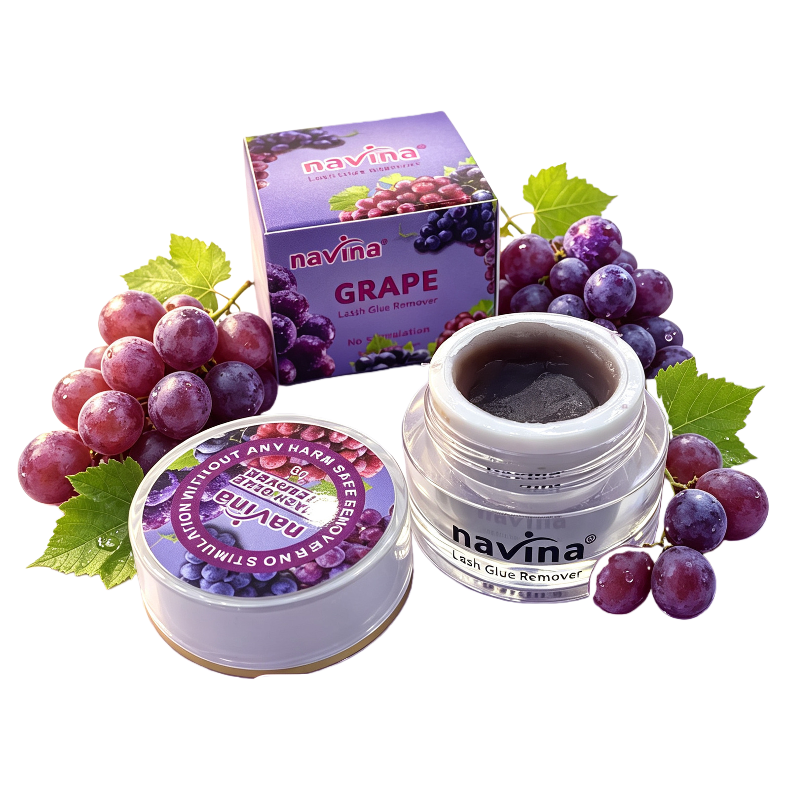 Purple grape-themed Deep Makeup Remover Cream, gentle cleansing, hydrating and nourishing Makeup Remover lotion, Makeup remover cream care products Item Picture