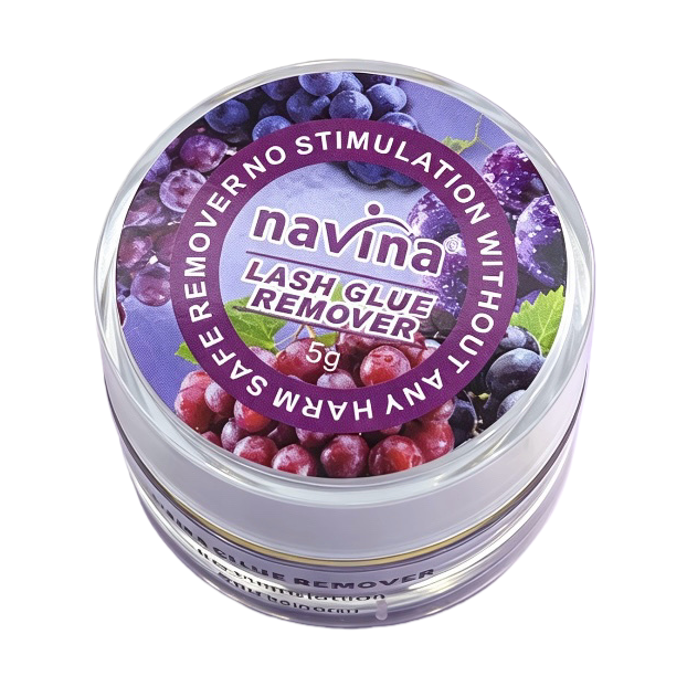 navina Grape-flavored Makeup Remover Purple Theme Transparent Can Cleansing Gentle Deep Makeup Remover Cream Item Picture