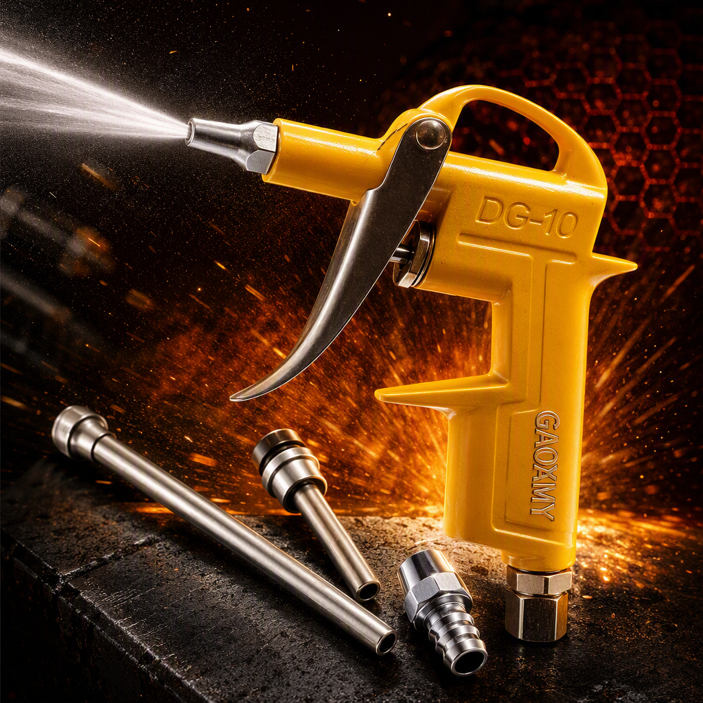 Pistola de polvo neumática profesional herramienta de limpieza de alta eficiencia para la industria pistola de aire multifuncional ligera y duradera