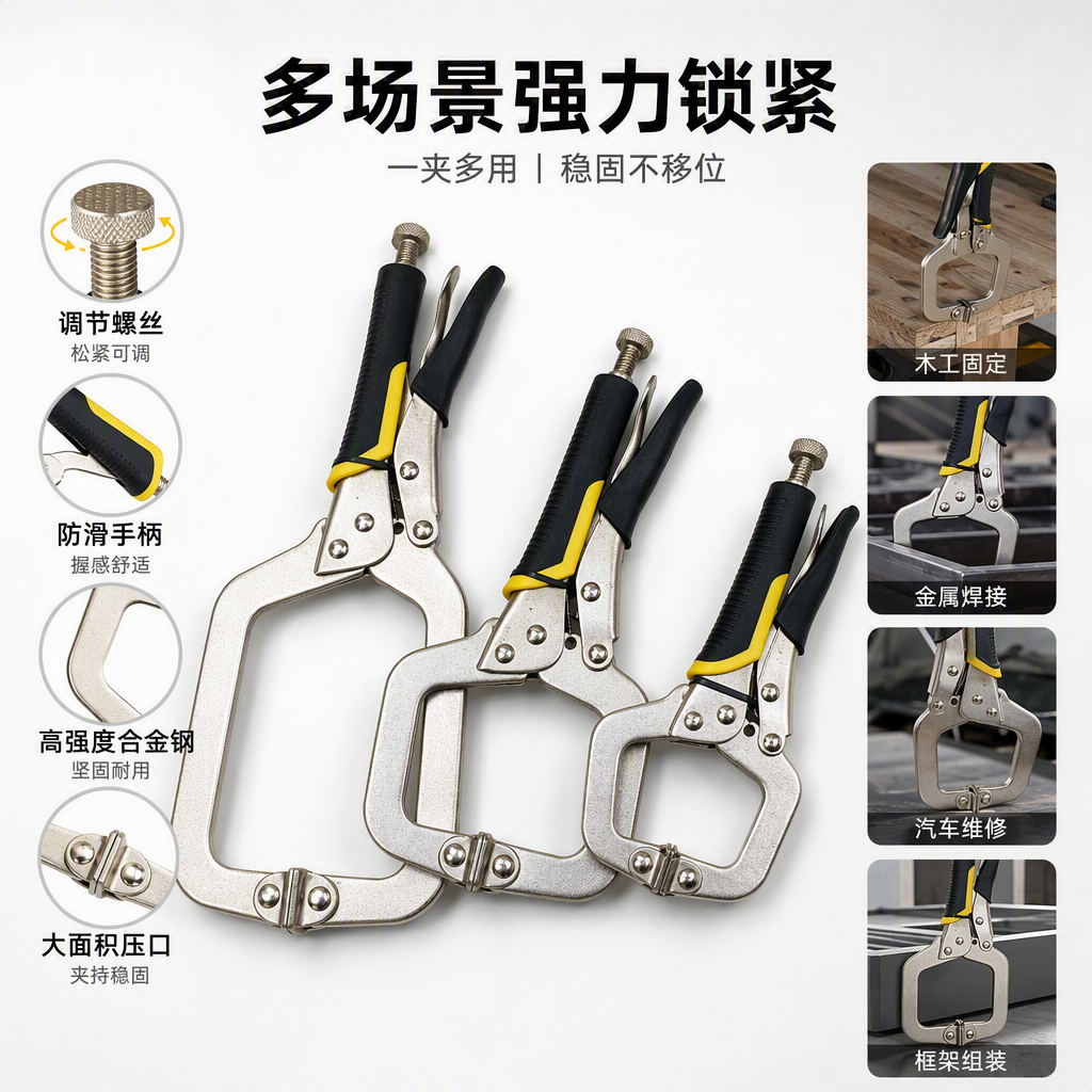 The multi-functional fitter tools, manual maintenance clamps, metal processing tool sets are durable and practical
