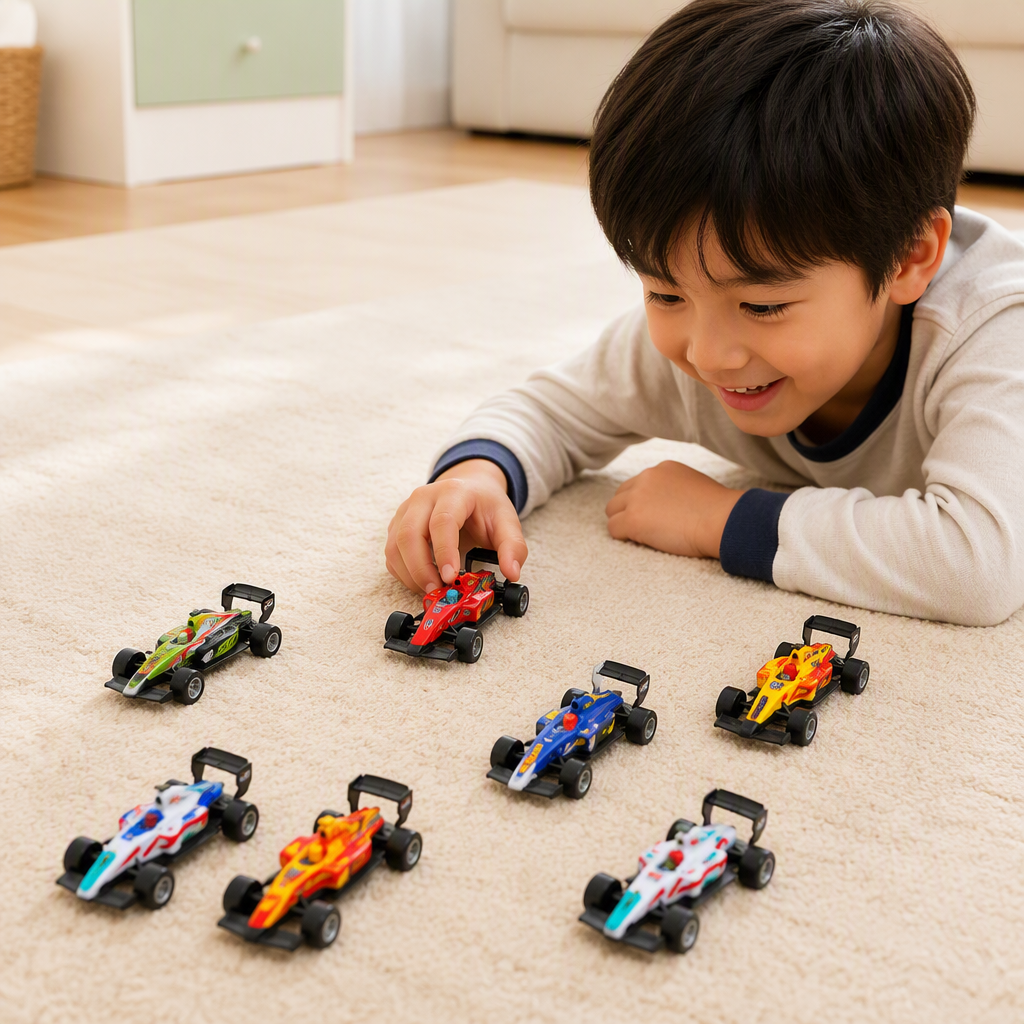 Huili fórmula aleación simulación de carreras modelo F1 niños de hojalata coche stand de tierra juguetes de fuente Application Scenario