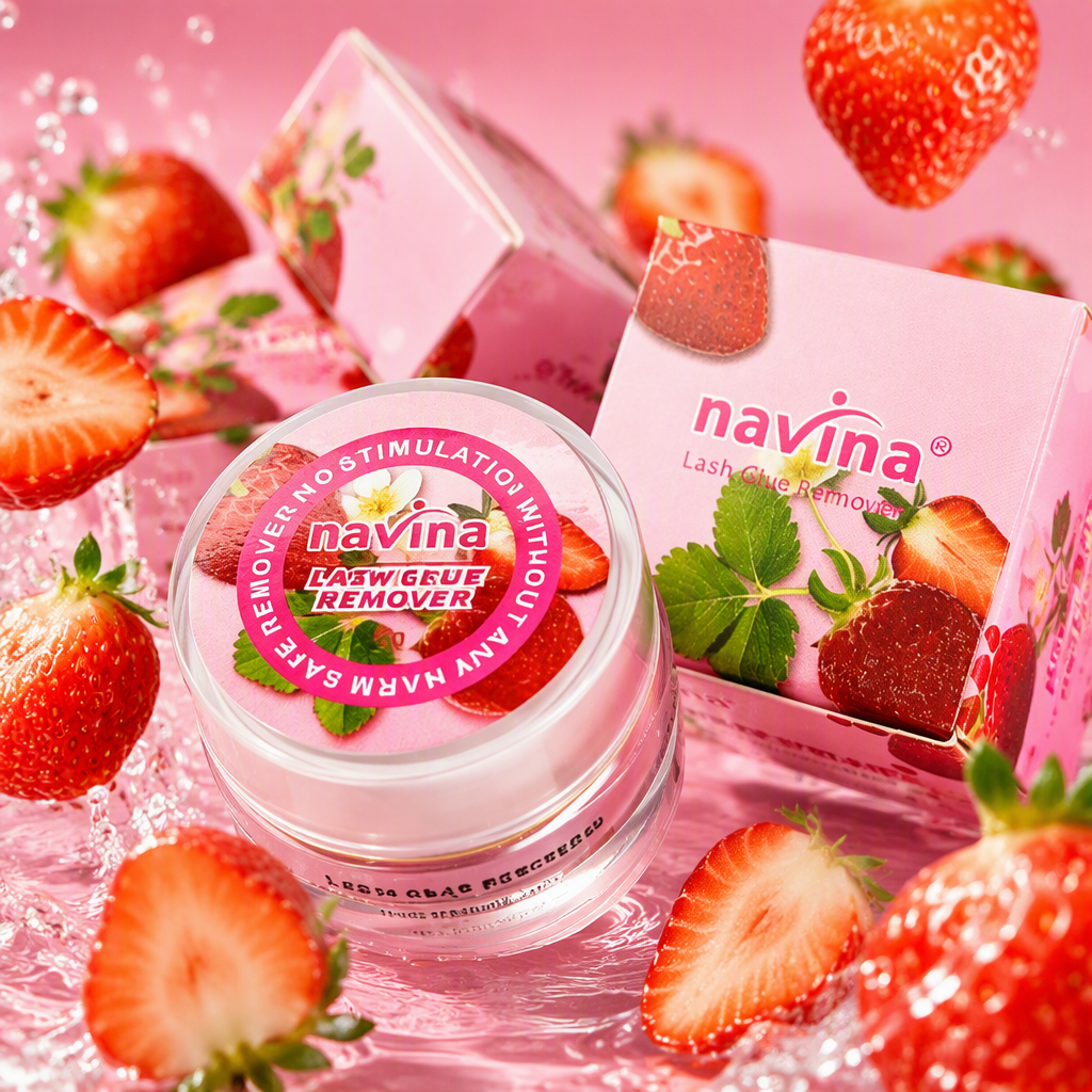 The strawberry-scented pink makeup remover cream gently cleanses and deeply nourishes, making it suitable for facial makeup removal care Specification image