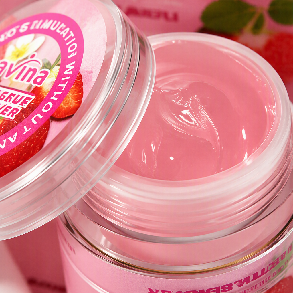 The strawberry-scented pink makeup remover cream gently cleanses and deeply nourishes, making it suitable for facial makeup removal care Application Scenario
