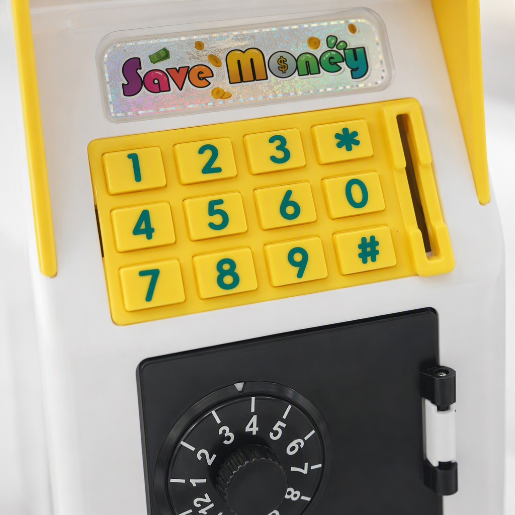 Children's simulated password piggy bank, fun financial management piggy bank, coin and banknote storage, safe, gift, toy Item Picture