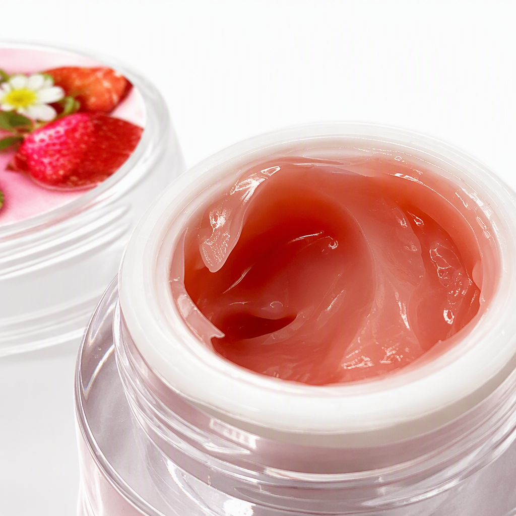 Strawberry-scented pink makeup remover cream gently cleanses and deeply nourishes, suitable for sensitive skin. Capacity: 100g Application Scenario