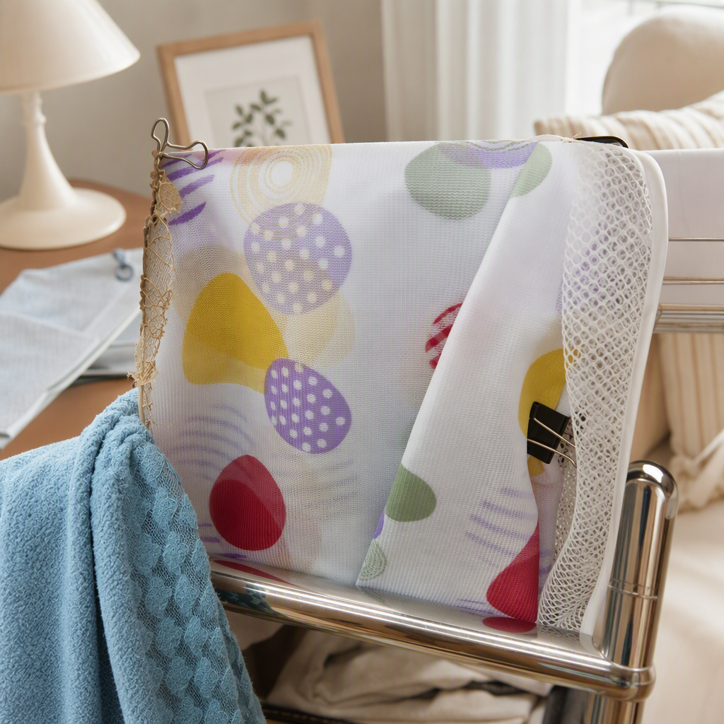 Colorful polka dot mesh bag hand-held storage bag, portable, fashionable, multi-purpose organizing bag, shopping bag, trendy style details Picture