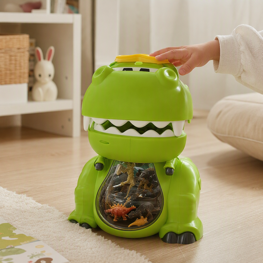 Little Actress has a big mouth for storing dinosaurs