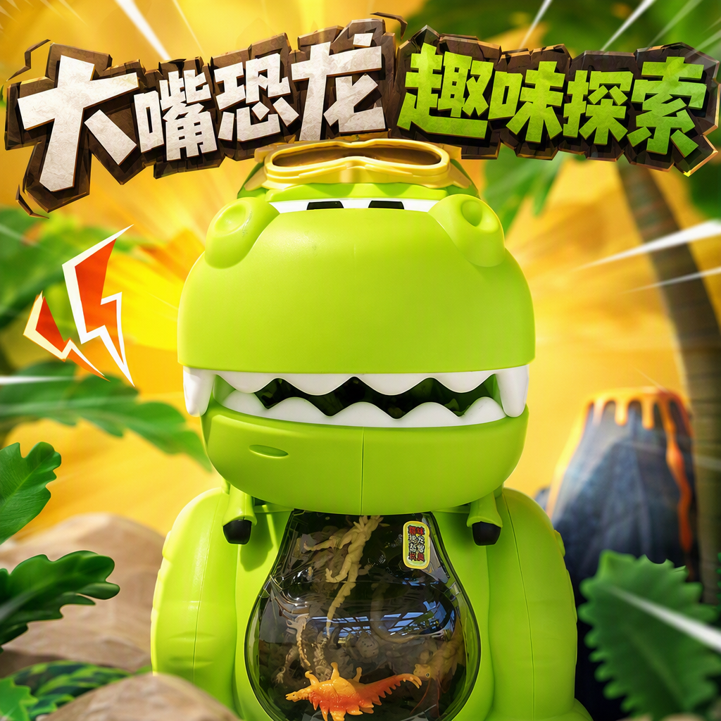 Little Actress has a big mouth for storing dinosaurs Application Scenario
