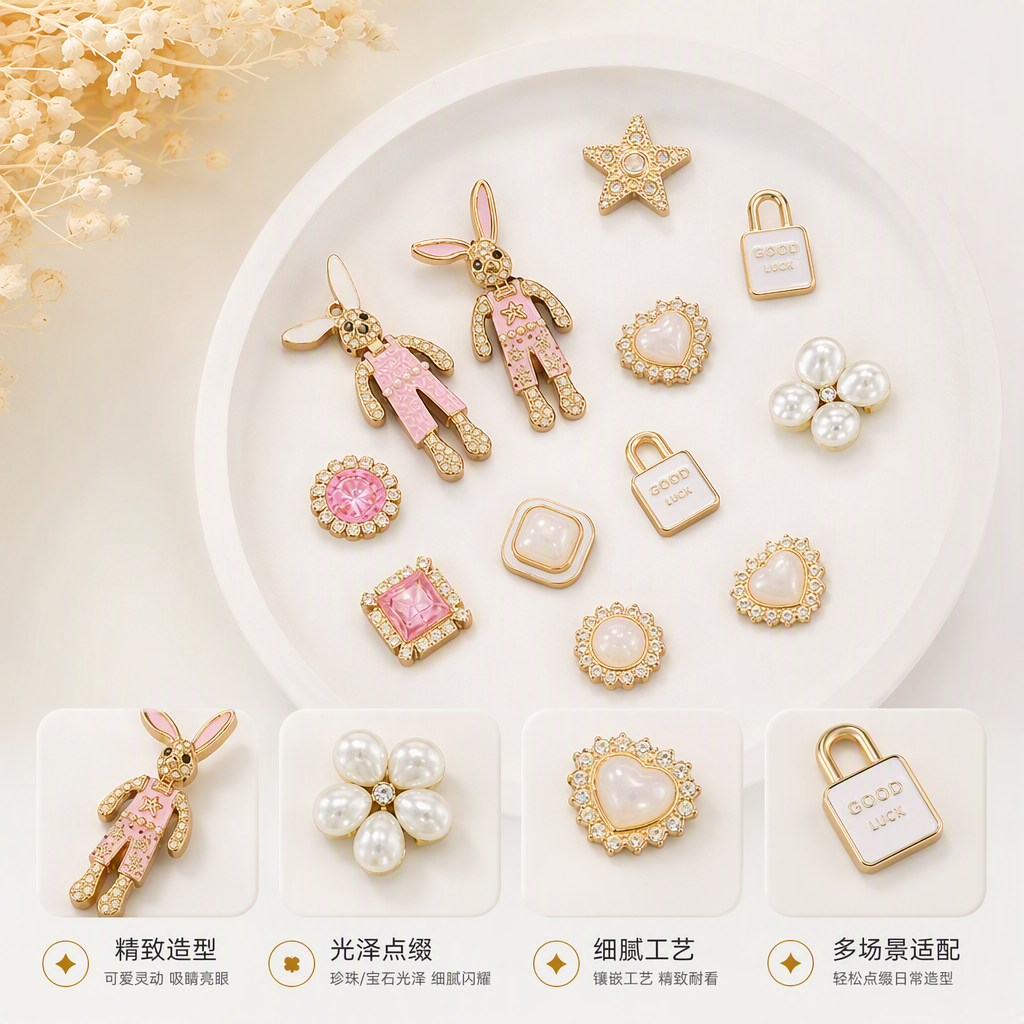 时尚粉色系饰品甜美可爱百搭气质女生必备潮流配饰