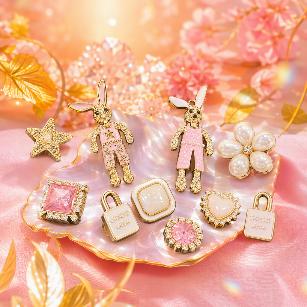 Fashionable pink-themed accessories are sweet, cute and versatile. They are essential trendy accessories for elegant girls Specification image