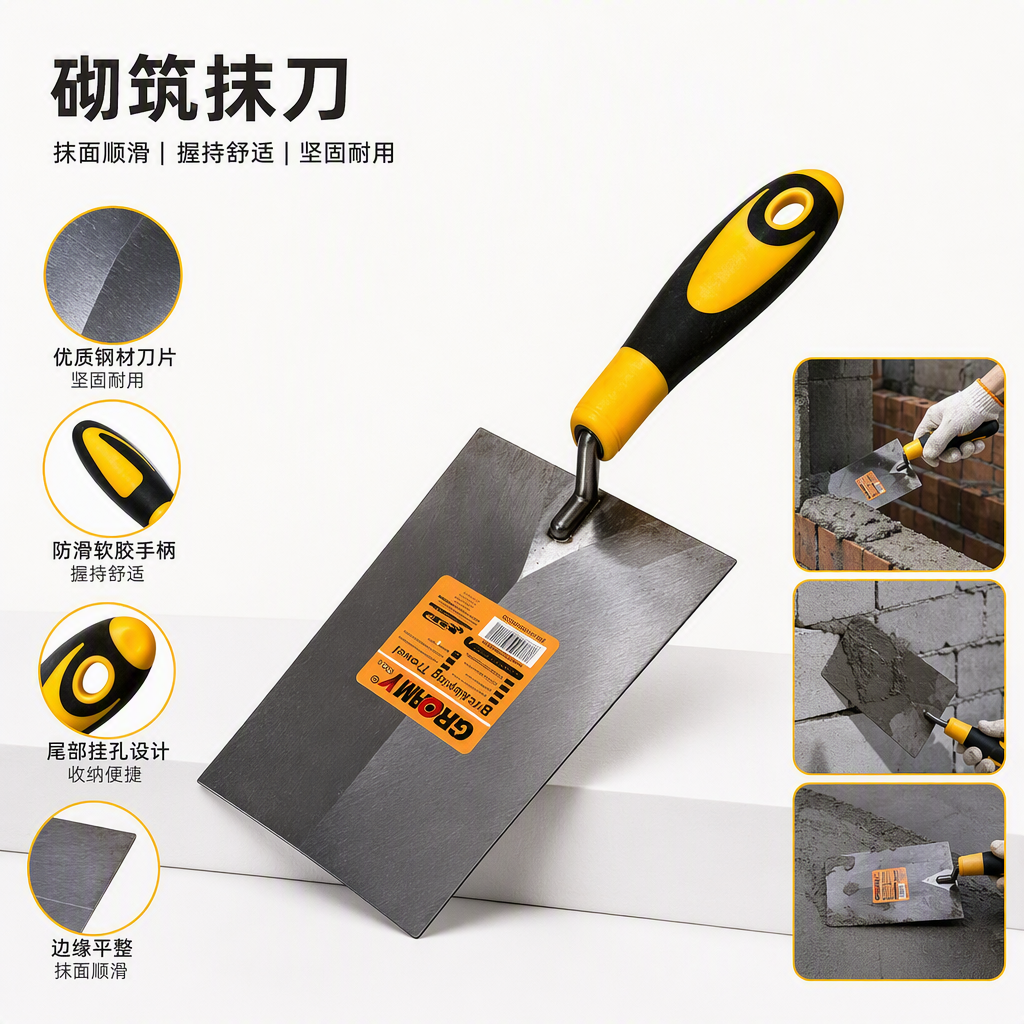 Multi-functional agricultural shovel, hand-held iron soil loosening and digging tool, essential for horticultural construction, durable and corrosion-resistant
