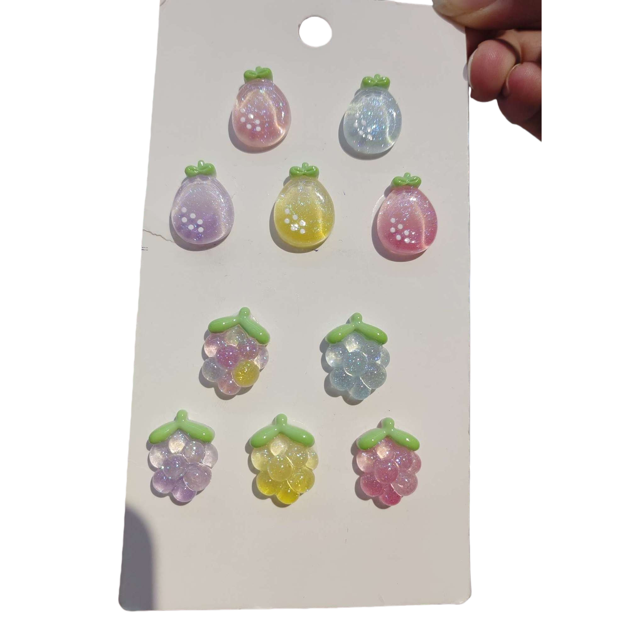 Creative and colorful jelly-shaped pendant, cute and sweet, multi-color accessory pendant, fashionable and trendy accessory Item Picture