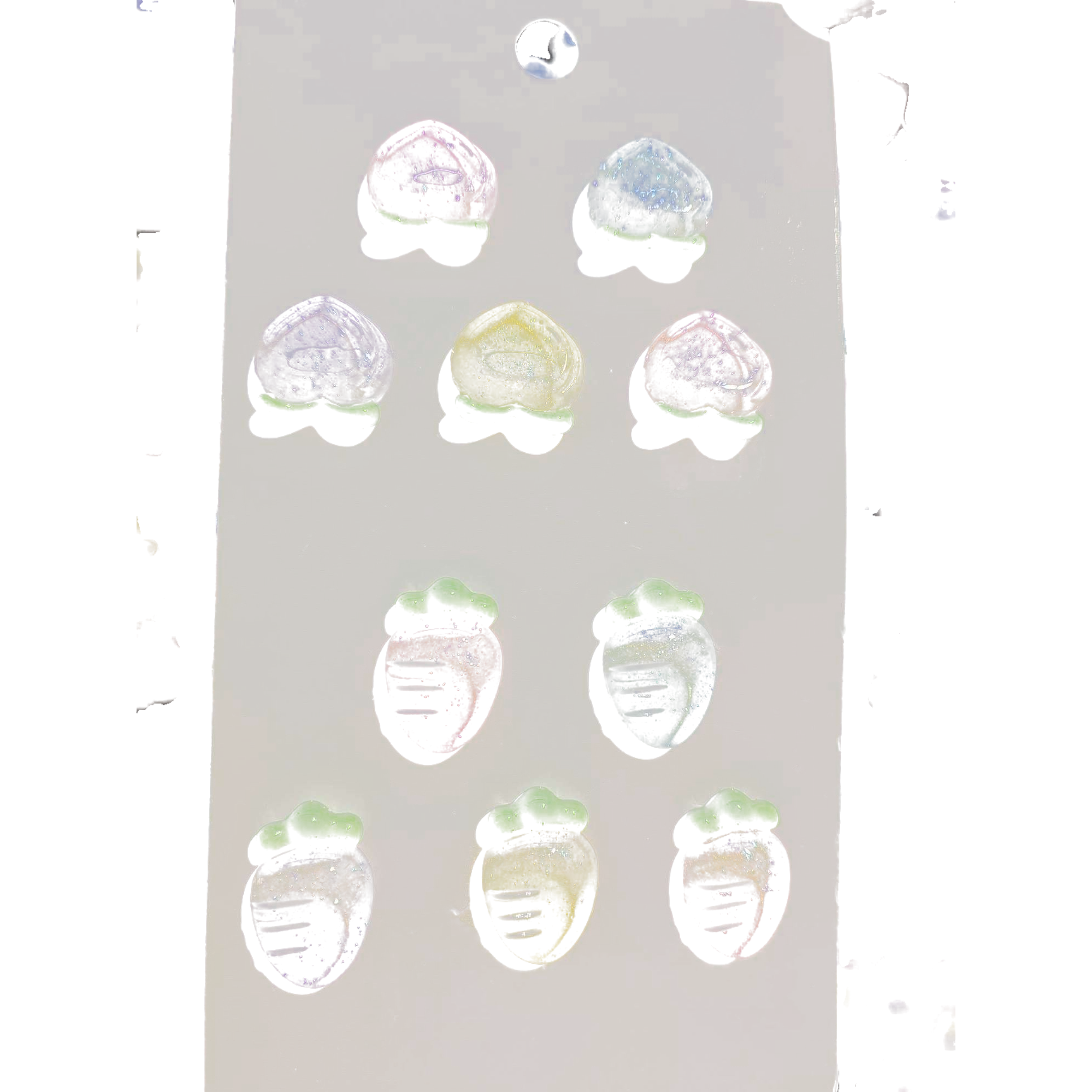 A variety of creative, colorful jelly-shaped accessories are available, which are fashionable, sweet, cute and trendy Item Picture