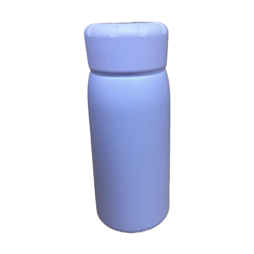Purple portable insulated cup made of stainless steel with large capacity, warm and leak-proof, fashionable student outdoor travel product Item Picture