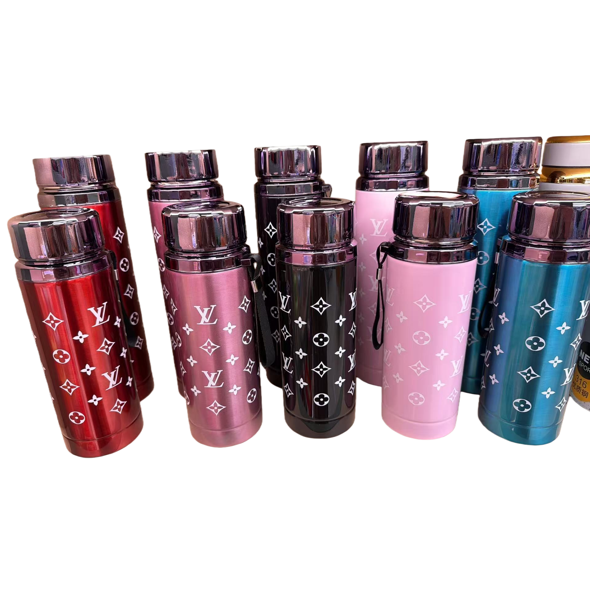 Colorful stainless steel insulated cup, large-capacity, portable and fashionable student outdoor warm cup gift, men's and women's styles Item Picture