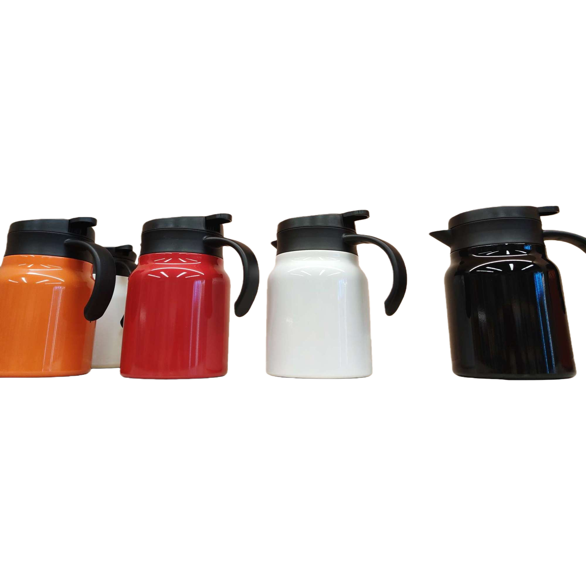Colorful stainless steel insulated kettle, large-capacity portable hot drink kettle, insulated and cold-resistant travel teapot, colorful models Application Scenario