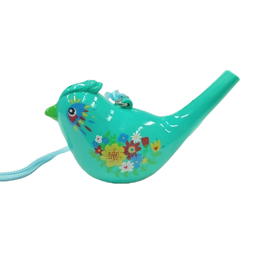 Silbato de agua de pájaro de plástico sonando agua llenable animal silbato stand para niños pequeños juguetes de plástico divertidos Item Picture