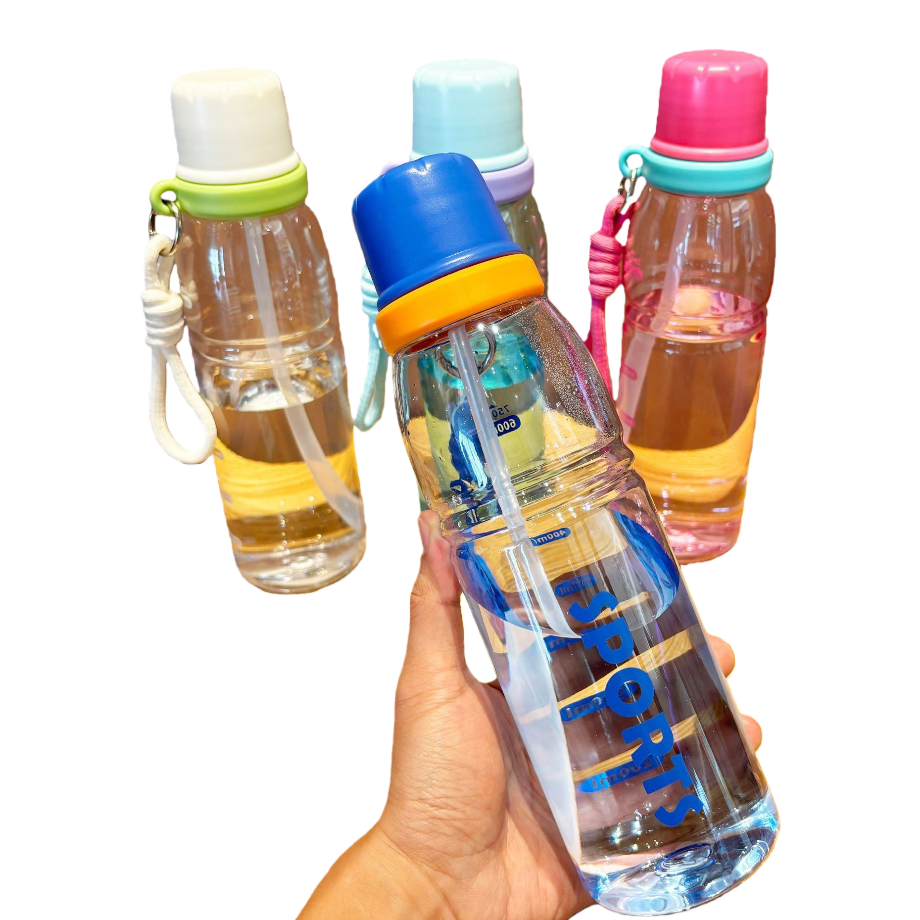 Colorful stainless steel sports water bottle, portable spray water cup, sports water bottle, outdoor fitness water bottle, gourd-shaped new general merchandise Item Picture