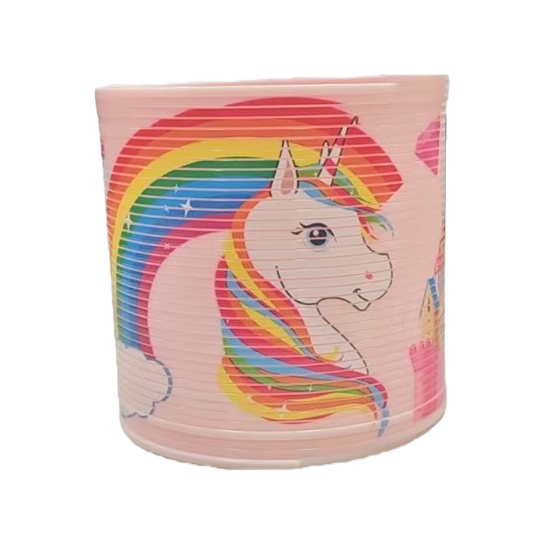 Dibujos animados unicornio arco iris círculo primavera juguete para niños descompresión círculo mágico stand de piso divertido elástico círculo pequeño regalo details Picture