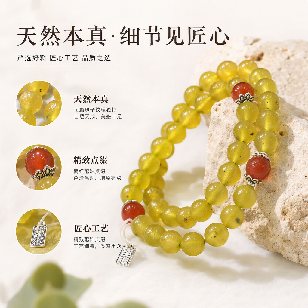 手串/水晶手串/文玩/饰品/男手串产品图