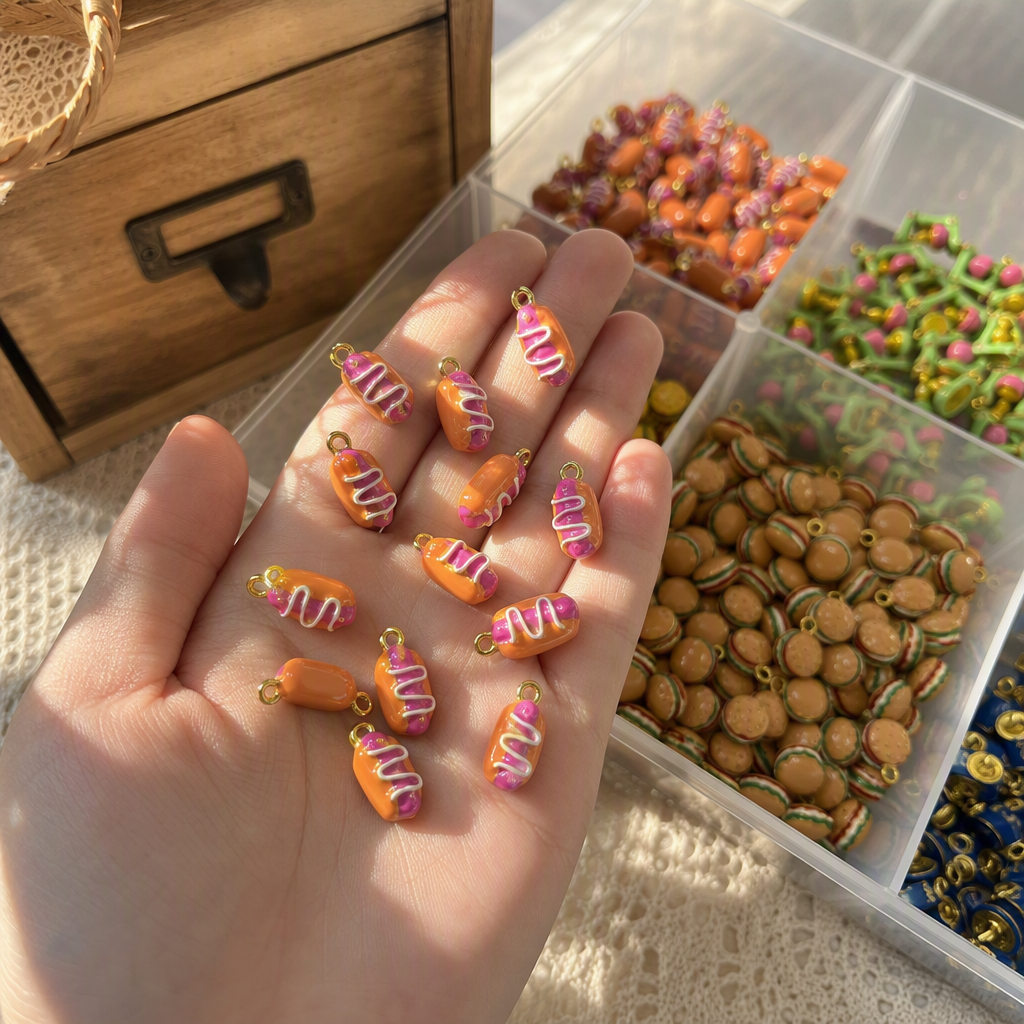 Creative and colorful dessert pendants, fashionable and individual hanging decorations, sweet and cute girl accessories, gifts and giveaways details Picture