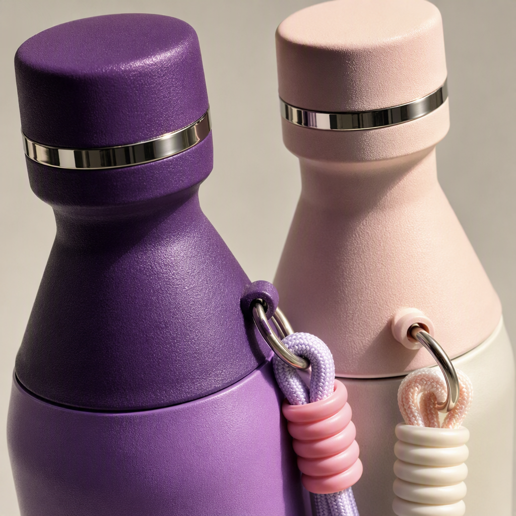 Gradient color water cup, purple-pink creative ceramic portable drinking cup, student couple style, fashionable and trendy gift Application Scenario