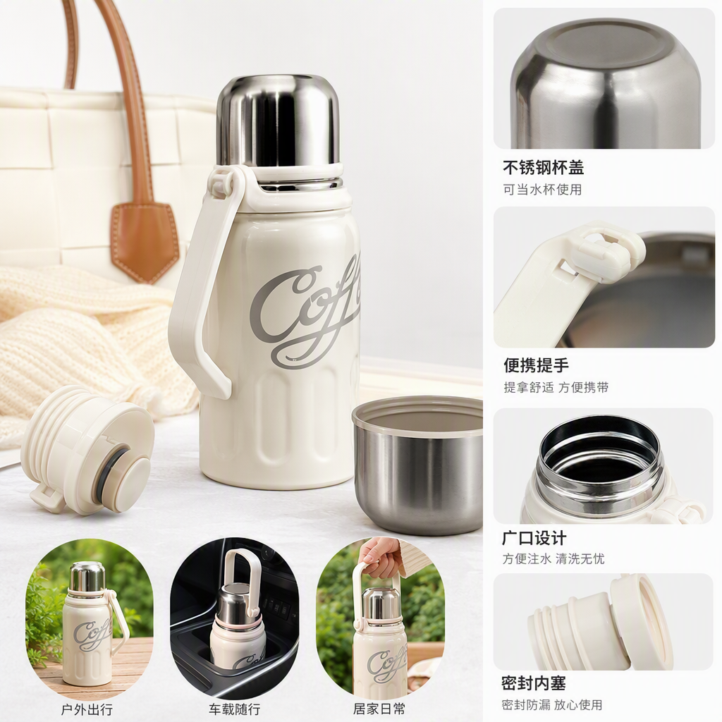 Fashionable pink, beige and red coffee cup set, creative and simple coffee drinking utensils, essential for home and office use