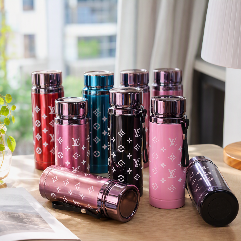 Colorful stainless steel insulated cup, large-capacity, portable and fashionable student outdoor warm cup gift, men's and women's styles details Picture