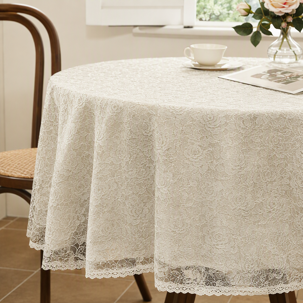 Brocade rose net, elegant white lace trim for collar edge decoration, hand-embroidered lace edge accessory premium details Picture