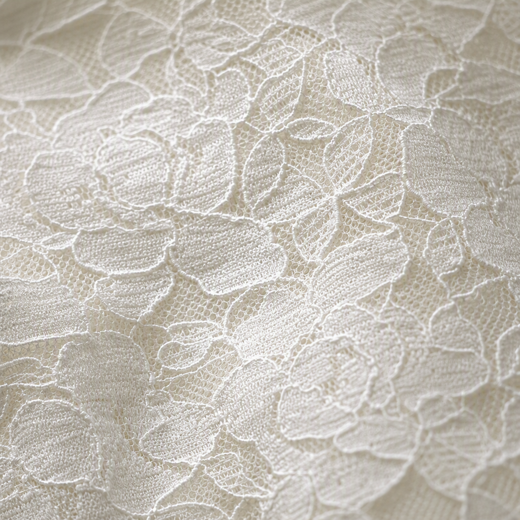 Brocade rose net, elegant white lace trim for collar edge decoration, hand-embroidered lace edge accessory premium Application Scenario