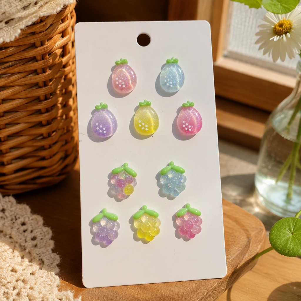 Creative and colorful jelly-shaped pendant, cute and sweet, multi-color accessory pendant, fashionable and trendy accessory details Picture