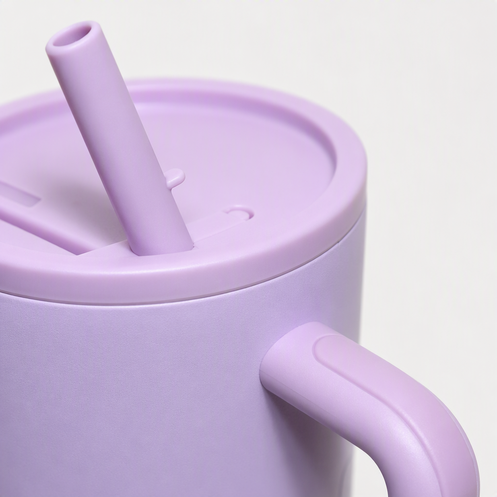 Creative purple insulated cup, large-capacity stainless steel portable insulated cold water cup, fashionable student outdoor sports equipment Application Scenario