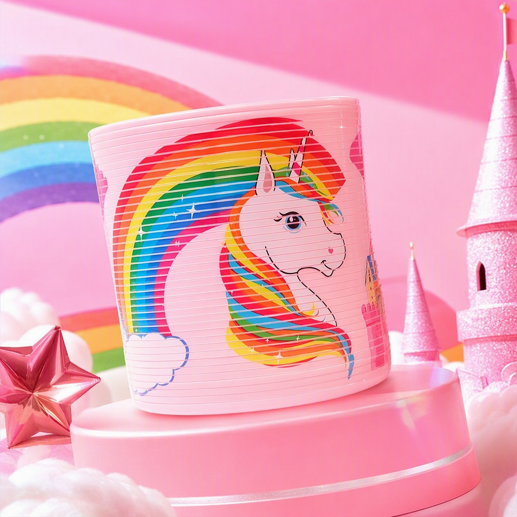 Dibujos animados unicornio arco iris círculo primavera juguete para niños descompresión círculo mágico stand de piso divertido elástico círculo pequeño regalo Application Scenario